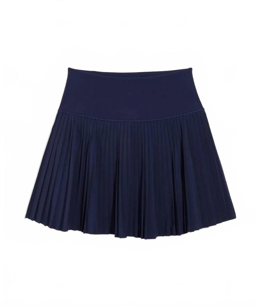 NEW VINEYARD VINES women's performance seabreeze pleated skort in nautical navy
